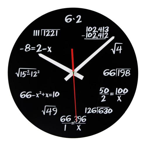 Настенные математические часы