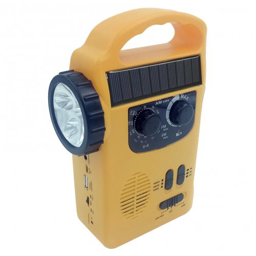 Динамо радио с фонарем и зарядкой