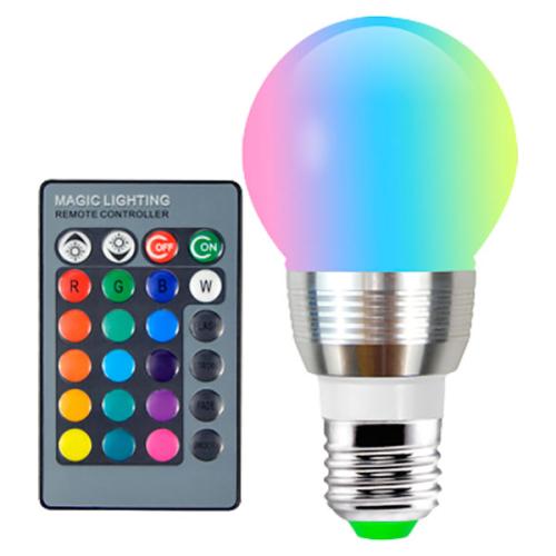 Світлодіодна лампа RGB з пультом