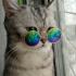 Круглые очки для кота