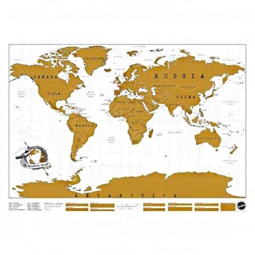 Карта світу скретч