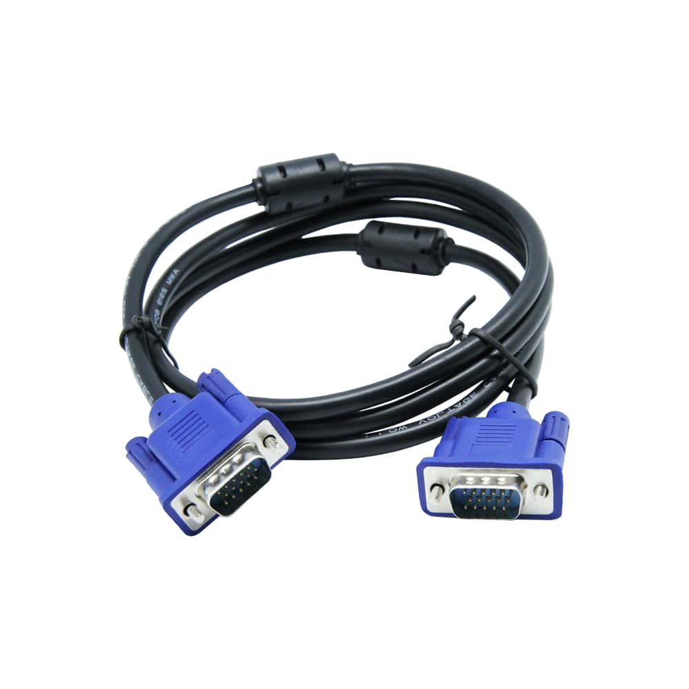 Экранированный кабель VGA-VGA для монитора, проектора 1.5 м -  .