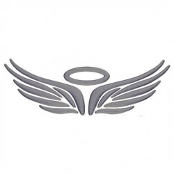 Наклейка на автомобиль "Angel" (авто-стикер крылья ангела)