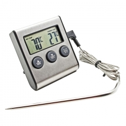 Термометр для мяса с выносным щупом и таймером