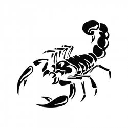 Виниловая 3д наклейка Скорпион на авто - стикер Scorpion 33 см