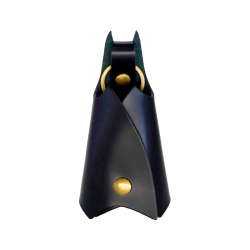 Кишенькова шкіряна ключниця на кнопці Бетмен