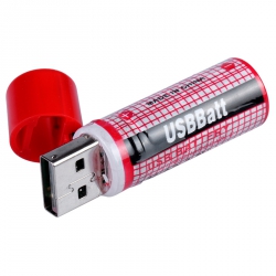 USB аккумулятор AA 1450 мАч (батарейка c USB)