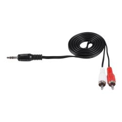 Аудио кабель 2 rca на 3.5 мм (1.5 м)