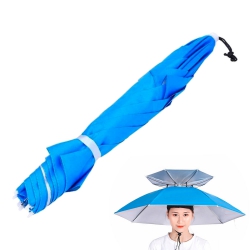 Двойной зонт-шляпа на голову от дождя и солнца