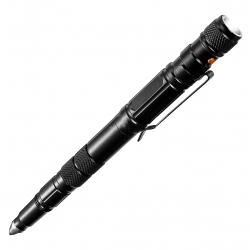 Ручка тактическая для самообороны с фонариком, стеклобоем и свистком