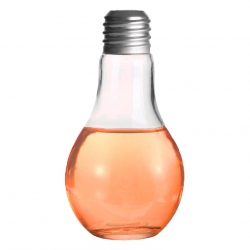 Стеклянная бутылка в форме лампочки для коктейлей 350 мл