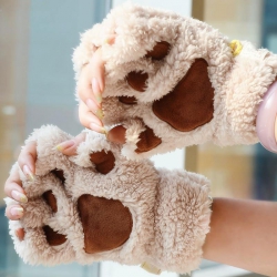 Перчатки кошачьи лапки без пальцев