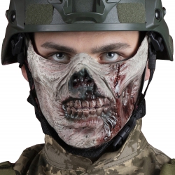 Тактична напівмаска на обличчя зомбі мерця