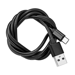 Металлический дата кабель micro-usb (1 м)