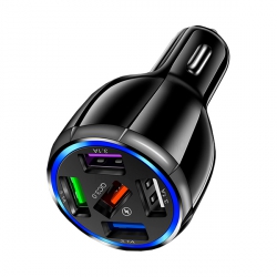 Автомобильная зарядка с быстрой зарядкой QC3.0 на 5 USB