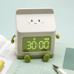 Електронний годинник будильник що світиться у вигляді Пакета молока