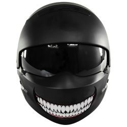 Наклейка на шолом мотоцикла у вигляді посмішки