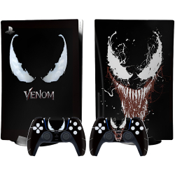 Наклейка на ігрову консоль PS5 з Venom