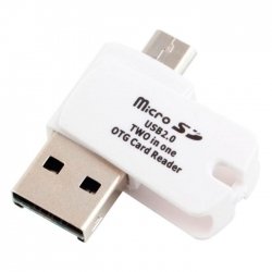 USB OTG Картрідер для мікро сд карт пам'яті (SD T-Flash / Micro)