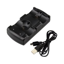 USB подставка-зарядка для джойстика PS3 (2в 1)