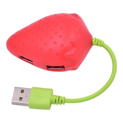 USB хаб на 2 порти у вигляді полуниці