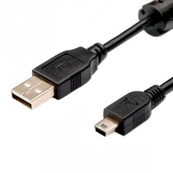 Кабель USB 2.0 - mini USB с ферритом (длина 1.5 м)