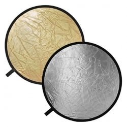 Круглые отражатели для фотосъемки 2 в 1 (серебро и золото)