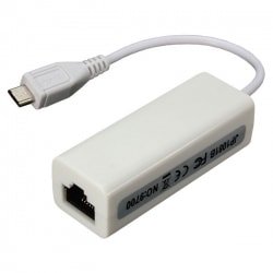 MICRO USB LAN адаптер — сетевая карта для планшета, телефона