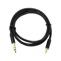 Гітарний кабель jack 6.3 - jack 2.5 для музичних інструментів (1.5 м)