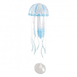 Силіконова медуза для акваріума на присосці Jellyfish
