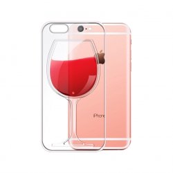 Чохол з келихом вина для iPhone 5S / 6 / 6S / 7plus