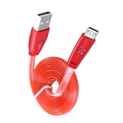 USB micro USB кабель для зарядки, що світиться (1 м)