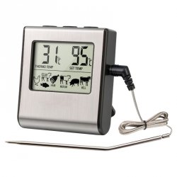 Кулинарный электронный термометр для мяса со щупом