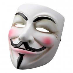 Маска Ґая Фокса зі смоли (маска хакера анонімусу)