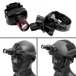 Тактический налобный фонарь на каску (шлем)