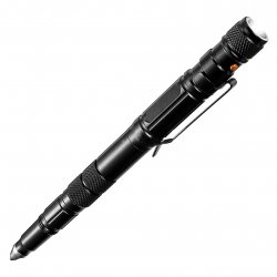Ручка тактична для самооборони з ліхтариком, склобоєм та свистком