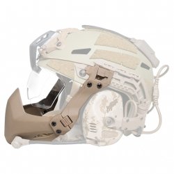 Тактична маска з кріпленням для шолома на рейки