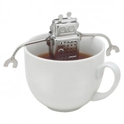 Металеве ситечко для чаю робот