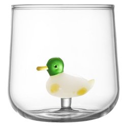 Склянка з качкою на дні