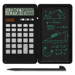 Портативный калькулятор с планшетом для письма