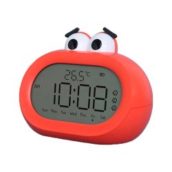Електронний годинник будильник з очима