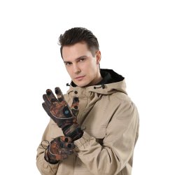 Зимние перчатки тактические с подогревом от аккумулятора