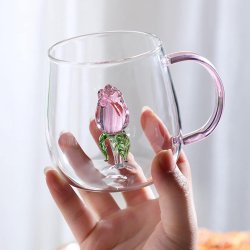 Чашка с розой внутри