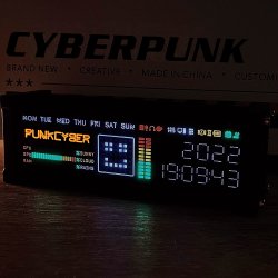 Настільний багатофункціональний годинник у стилі Cyberpunk