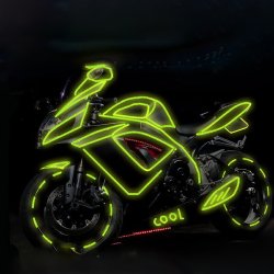 Светоотражающая наклейка для мотоцикла