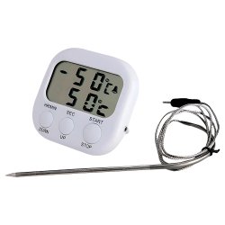 Термометр кухонный с выносным щупом и сигнализатором температуры TA-238