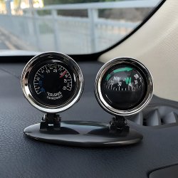 Автомобильный компас с термометром на приборную панель