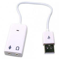Внешняя звуковая карта USB 7.1 для ноутбука
